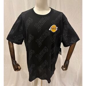 NWT NBA Los Angeles Lakers "Life Off" AOP Graphic T-Shirt - 2XL